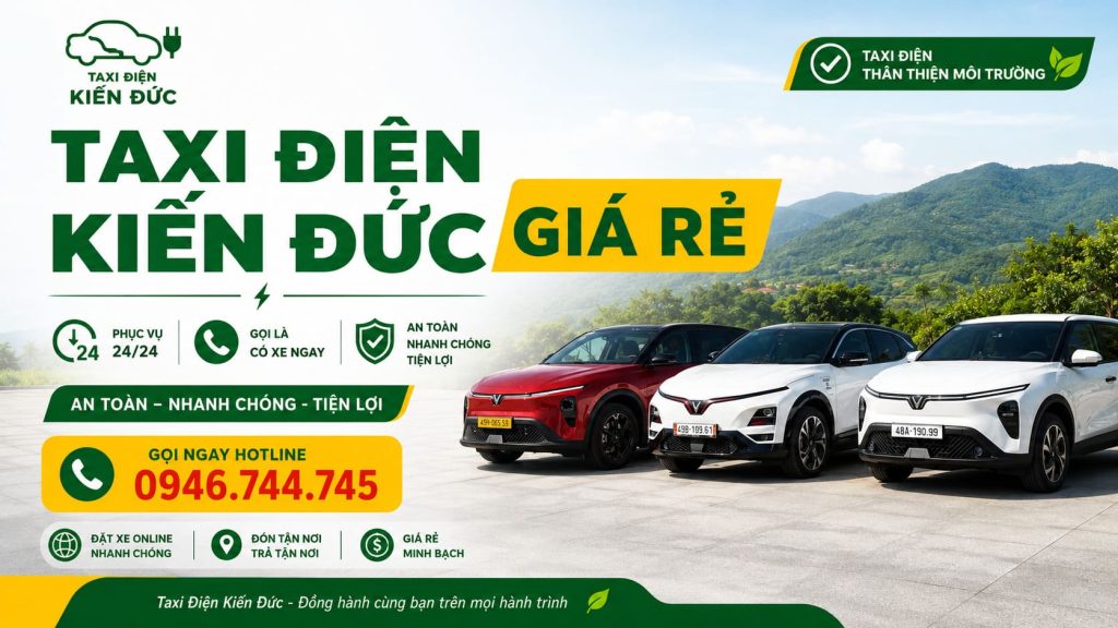 Taxi Điện Kiến Đức Giá Rẽ